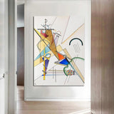 Rankomis tapyti aliejiniai paveikslai Sienų menas Wassily Kandinsky Įžymus abstraktus