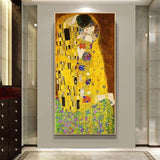 Ручная роспись Классический поцелуй Густава Климта Абстрактная живопись маслом на холсте Современное искусство
