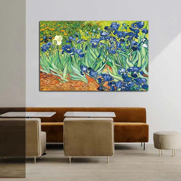 Hand Painted Van Gogh Famous Impressionist Hand Painted Oil Paintings Iris Abstract Room Decors