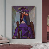 Käsinmaalatut abstraktit öljymaalaukset moderni sisustus seinätaide Picasso naisen rintakuva Kangas kotiin