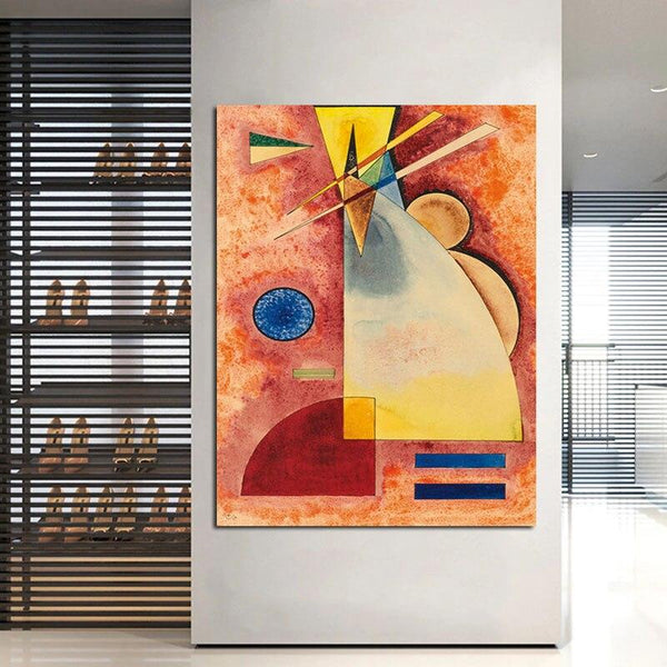 Hand Painted Modern Wassily Kandinsky In Another Circa 1928 Oil Paintings Wall Art for Living