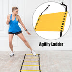Echipament de antrenament pentru lucrul picioarelor reglabil Kit scară Trepte de viteză de fotbal Agilitate pentru exerciții în aer liber Ornamente sportive