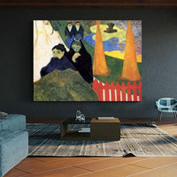 Hand Painted Paul Gauguin Cold Wind Oil Painting Landscape Abstract Classic Retro