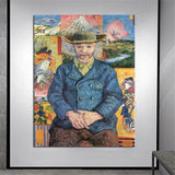 Van Gogh Pintado à Mão Pinturas a Óleo Pai Tang Ji Arte Abstrata em Lona Murais de Decoração de Casa