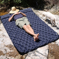 Matelas pneumatique matelas gonflable tapis de Camping Portable Double matelas de couchage lit pliant ultraléger tapis de couchage de voyage