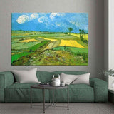 Käsitsi maalitud impressionistlik Van Goghi suvised õlimaalid, lõuend elutoa kaunistamiseks