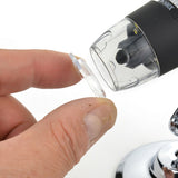 Microscop digital USB 1600X, lupă cu 8 LED, zoom portabil, microscop electronic, endoscop pentru cameră cu suport pentru repararea PCB