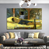 Hand Painted Oil Painting Paul Gauguin Nativity: Son of God Nordic Figure Abstract Retro