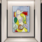 Ζωγραφισμένες στο χέρι Φιγούρες του Picasso Mary Teresa Αφηρημένες ελαιογραφίες Καμβάς τοίχου για διακόσμηση τοίχων σπιτιού