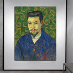 Käsitsi maalitud õlimaalid Van Goghi lõuendil Dekoor Kunst Dr. Leisi portree