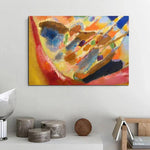 Pintures a l'oli d'art modern abstracte Wassily Kandinsky pintades a mà Art de paret per a la decoració viva