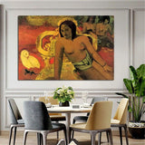 Hand Painted Art Oil Painting Paul Gauguin Tahitian Woman Impressionism People Abstract Landscape Decor