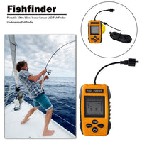 Portable Fish Finder Ice Fishing Sonar Sounder Alarm Transducer Fishfinder 0.7-100m Fishing Echo  Ice Fishing Tackle Accessories