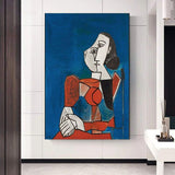 Man Pentrita Picasso kaj Dali Rapsodio de Genio Abstrakta Mura Pentraĵo Dekoracia
