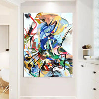 Ręcznie malowane abstrakcyjne obrazy olejne Wassily'ego Kandinsky'ego słynne prezenty