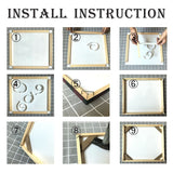 DIY Frame Canvas Stretcher Bars Oil Painting Picture Natural Wood Frame Diamond Painting