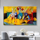 Pintado a mano Vasily Kandinsky pinturas al óleo famosas arte de la pared decoración de la habitación pinturas