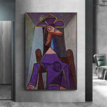 Dipinti ad olio astratti dipinti a mano Decorazione moderna Arte della parete Picasso Busto di donna Tela per la casa