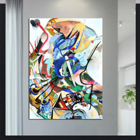 Håndmalet Wassily Kandinsky abstrakt kunst oliemalerier berømte gaver