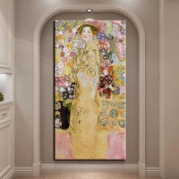 Ručne maľovaná klasika Gustav Klimt Slza Portrét Márie Munkovej 1918 Abstraktná olejomaľba Nástenná umelecká výzdoba izby