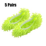 5 Pairs Floor Dust Cleaning Slippers Shoes Lazy Mopping Shoes Micro Fiber Quick House Cleaning Washable Reusable Mop Head Cover