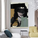 Käsinmaalatut Andy Warholin kuvituskangasmaalaus Mick Jaggerin muotokuvia