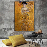 Ručno oslikane retro poznate Gustav Klimt Adele Bloch Bauer I uljane slike Moderna zidna umjetnička soba