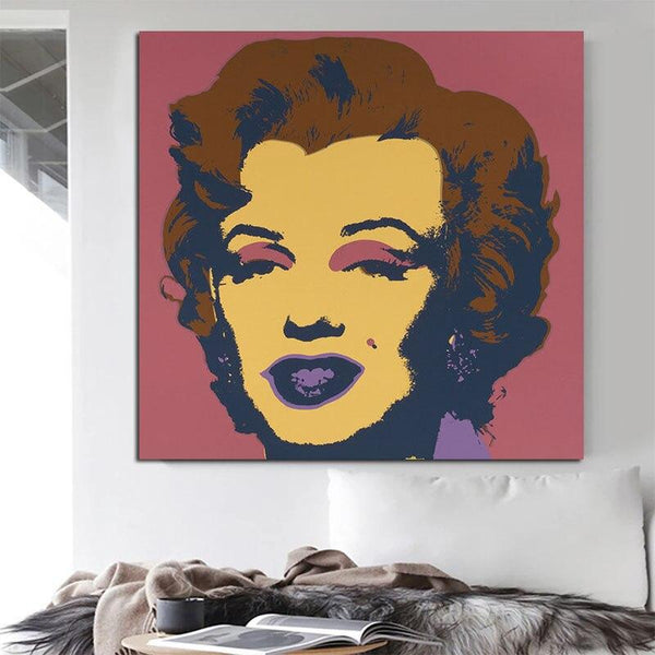 Hand Painted Andy Warhol Marilyn Monroe Art Oil Painting Canvass
