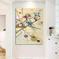 Wassily Kandinsky hânskildere oaljeskilderijen Moderne abstrakte muorrekeunst Canvas Decor