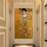 Χειροποίητη ρετρό διάσημος Gustav Klimt Adele Bloch Bauer I Ελαιογραφίες Μοντέρνα Δωμάτιο Τέχνης Τοίχων