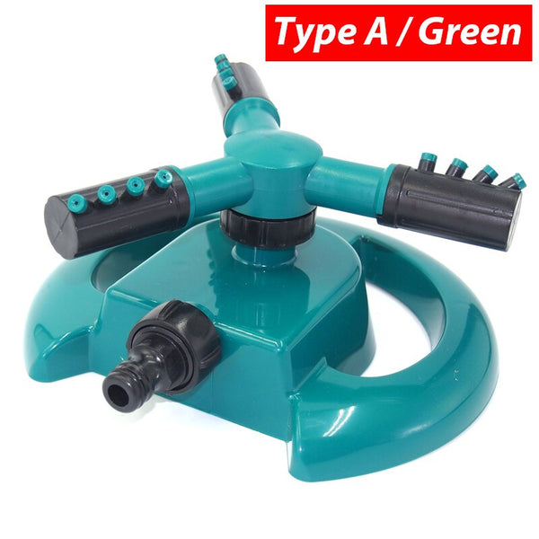 Garden Sprayer Automatic Watering Irrigation 360 Degree Rotating Lawn Plants Sprinkler Devices 3 Arms Nozzles Gardening Tools