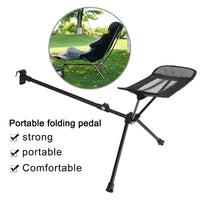Fishing Outdoor BBQ Camping სავარძელი გარე დასაკეცი სკამი Footrest Portable Recliner Portable Stool Collapsible Footstool