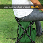 Tamborete portátil para mochila resfriador de saco de piquenique isolado para acampamento cadeira de pesca dobrável ao ar livre assento de caminhada bolsa de mesa