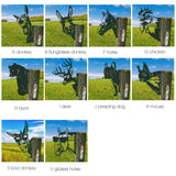حيوانات المزرعة صورة ظلية ديكور ساحة حديقة الديكور في الهواء الطلق الحيوان الكشافة حصص معدنية الفن تمثال ديكور حديقة الحلي