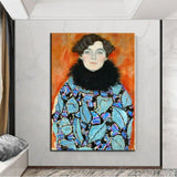 Hand Painted Classic Gustavus Klimt Johanna Stodd Abstract Oil Painting Modern Arts