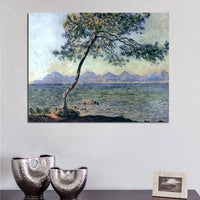 Rankomis nutapytas Claude'as Monet prie Cap d Antibes 1888 m. impresion peizažinis menas aliejiniai paveikslai