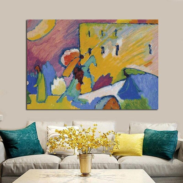 Hand Painted Wassily Kandinsky No. 3 improvisation study Hand Painted Oil Paintings Wall Art for Living Decor