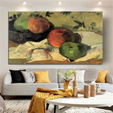 Hand Painted Oil Painting Paul Gauguin Still Life Fruit Abstract Classic Retro