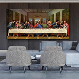 Hand Painted Art Oil Paintings Da Vinci Classical Art Last Supper Canvas Christian Wall Art for