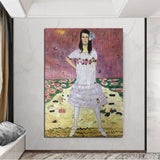 سلسلة لوحات قماشية زيتية مشهورة على مستوى العالم مرسومة يدويًا غرفة فنية جدارية من Madan Primavisi Gustav Klimt
