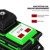 WAKYME 12 Lines Green Laser Level 3D Self-Leveling 360 Horizontal Vertical Cross Measure Tools Powerful Laser Leveling Device