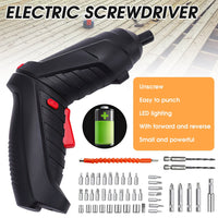 Electric Screwdriver Set USB Rechargeable Mini Cordless Screwdriver Drill Bit Kit Power Tools Portable Repair Tool Screw Driver
