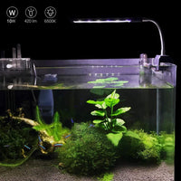 מנורת קליפ אקווריום LED אקווריום דגי טנק מנורת מהדק תאורת צמחי אקווריום עם אור לבן וכחול צמחים גדלים אור