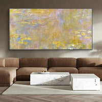 Ručne maľovaný impresionizmus Claude Monet Olejomaľba na stenu pre