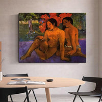 Paul Gauguin Hand Painted Oil Painting Golden Body Abstract Nordic Classic Retro Room Decor