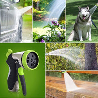 8 Pattern Garden Water Gun High Pressure Nozzle Sprinkle Spray Water Gardening Tools and Equipment Lawn Watering Dropshipping