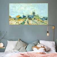 Hand Painted in the Montmartre Vegetable Garden Vincent Van Gogh Hand Painted Oil Paintings Abstract Room Decors