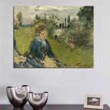 Handgemalte Impression-Kunst-Ölgemälde von Claude Monet auf der Wiese Vetheuil 1881