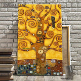 Håndmalet Tree Of Life Vægkunst Lærredsmaleri Gustav Klimt Oliemaleriers Dekoration