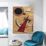 Dipinti ad olio dipinti a mano Wall Art Vasily Kandinsky Rot in Spitzform Famosi dipinti Decor